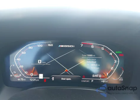 2019 BMW M850I xDrive z USA, uszkodzony, nr VIN WBABC4C5XKBU96217